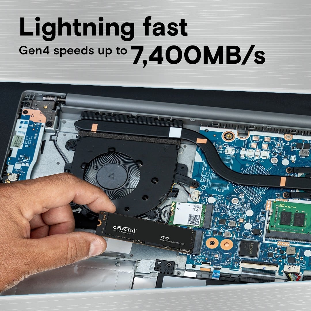 CRUCIAL Crucial T500 2 TB M.2 PCI Express 4.0 NVMe 3D TLC NAND - SUPPORTI PER LA MEMORIZZAZIONE | TecnoCARE.net Sabaudia, Latina, Terracina, San Felice Circeo e Pontinia