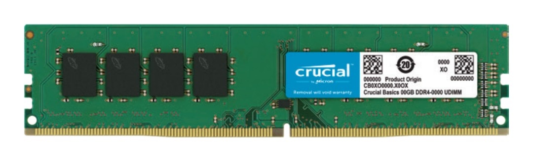 CRUCIAL Crucial CB8GU3200 memoria 4 GB 1 x 4 GB DDR4 3200 MT/s 288-pin DIMM - COMPONENTI | TecnoCARE.net Sabaudia, Latina, Terracina, San Felice Circeo e Pontinia