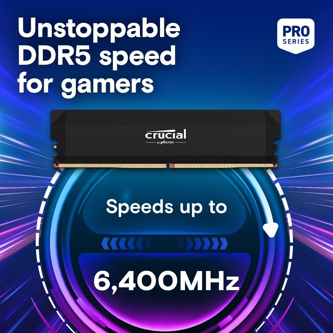 CRUCIAL Crucial Pro CP2K32G64C40U5B memoria 64 GB 2 x 32 GB DDR5 288-pin DIMM - COMPONENTI | TecnoCARE.net Sabaudia, Latina, Terracina, San Felice Circeo e Pontinia