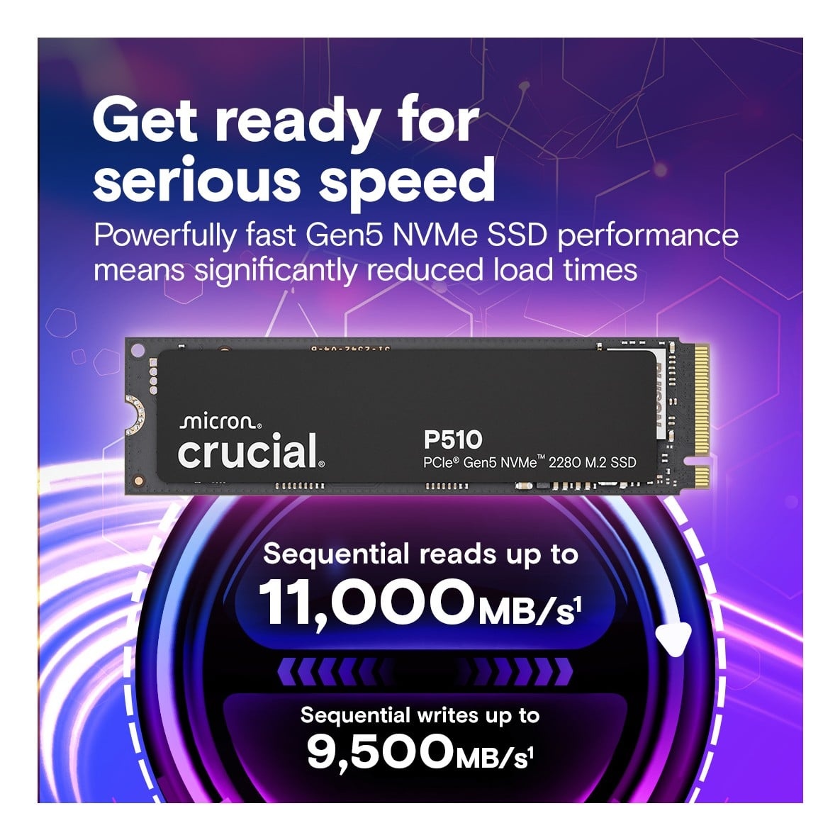 CRUCIAL Crucial P510 2 TB M.2 PCI Express 5.0 NVMe TLC - SUPPORTI PER LA MEMORIZZAZIONE | TecnoCARE.net Sabaudia, Latina, Terracina, San Felice Circeo e Pontinia