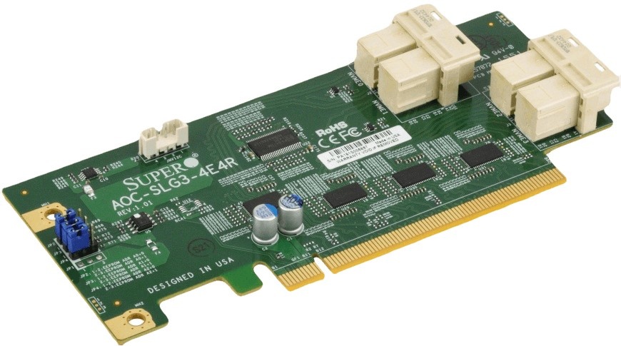SUPERMICRO Supermicro AOC-SLG3-4E4R scheda di interfaccia e adattatore Interno SAS - COMPONENTI | TecnoCARE.net Sabaudia, Latina, Terracina, San Felice Circeo e Pontinia
