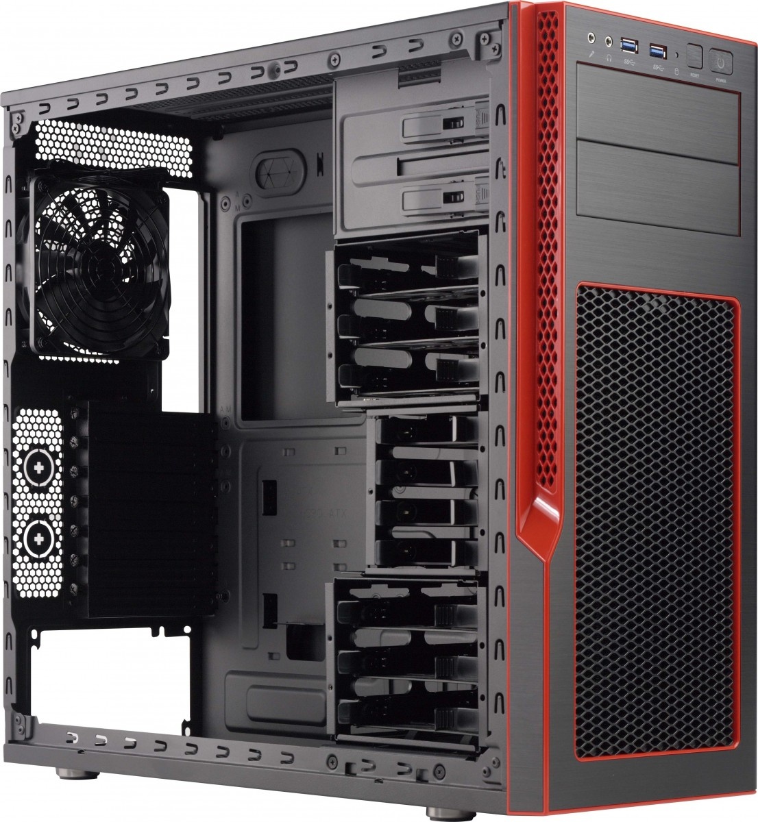 SUPERMICRO Supermicro SuperChassis GS50-000R Midi Tower Nero, Rosso - COMPONENTI | TecnoCARE.net Sabaudia, Latina, Terracina, San Felice Circeo e Pontinia