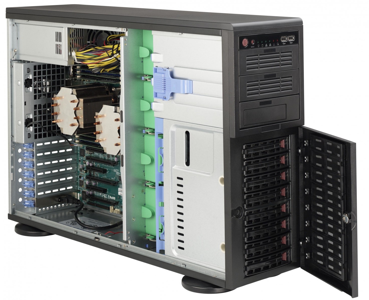 SUPERMICRO Supermicro SuperChassis 743AC-668B Full Tower Nero 668 W - COMPONENTI | TecnoCARE.net Sabaudia, Latina, Terracina, San Felice Circeo e Pontinia