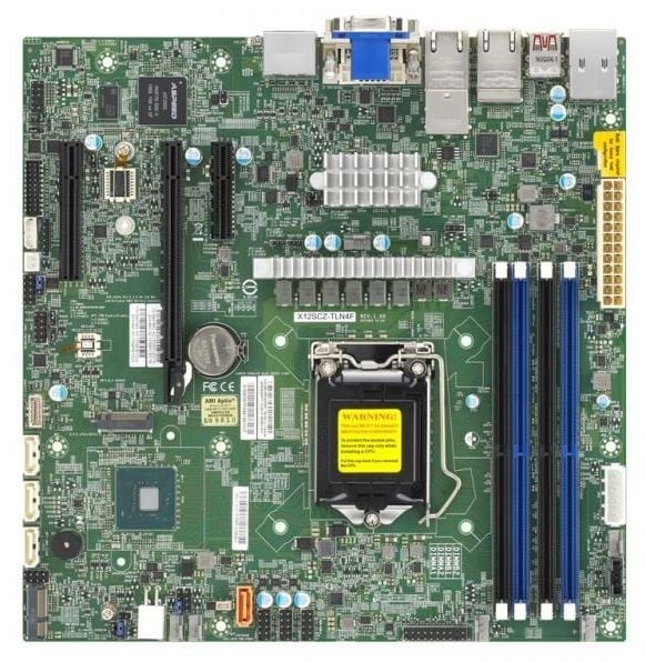 SUPERMICRO Supermicro MBD-X12SCZ-TLN4F-B X12SCZ-TLN4F,Micro ATX,Comet Lake PCH W480,LGA1200,1 PCI - COMPONENTI | TecnoCARE.net Sabaudia, Latina, Terracina, San Felice Circeo e Pontinia