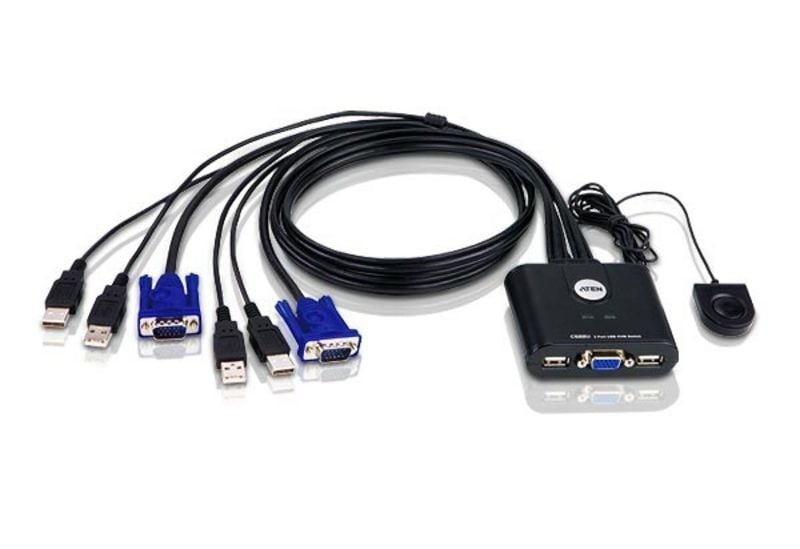 ATEN ATEN CS22U-AT switch per keyboard-video-mouse (kvm) Nero - TASTIERE E CONTROLLER | TecnoCARE.net Sabaudia, Latina, Terracina, San Felice Circeo e Pontinia