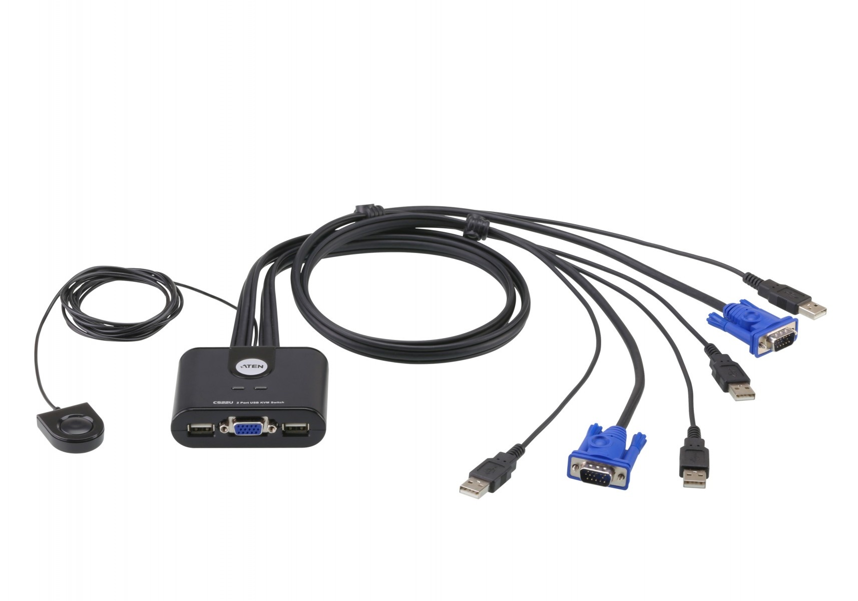 ATEN Aten CS22U switch per keyboard-video-mouse (kvm) Nero - TASTIERE E CONTROLLER | TecnoCARE.net Sabaudia, Latina, Terracina, San Felice Circeo e Pontinia