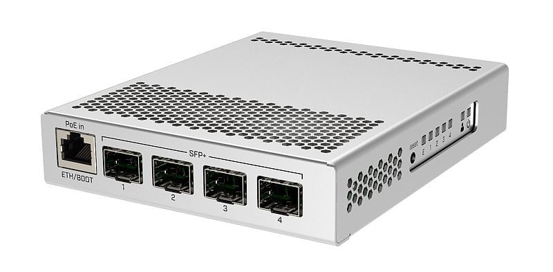 MIKROTIK MikroTik CRS305-1G-4S+IN Switch di Rete Gestito, 1x Ethernet Gigabit, 4x SFP+, PoE - RETI | TecnoCARE.net Sabaudia, Latina, Terracina, San Felice Circeo e Pontinia