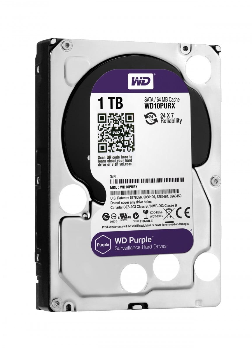 WESTERN DIGITAL Western Digital Purple 1TB WD10PURX - SISTEMI DI SORVEGLIANZA | TecnoCARE.net Sabaudia, Latina, Terracina, San Felice Circeo e Pontinia