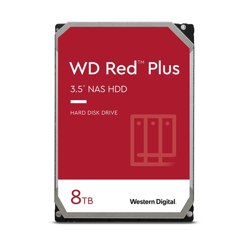 WESTERN DIGITAL Western Digital Red Plus 8TB WD80EFPX - SUPPORTI PER LA MEMORIZZAZIONE | TecnoCARE.net Sabaudia, Latina, Terracina, San Felice Circeo e Pontinia