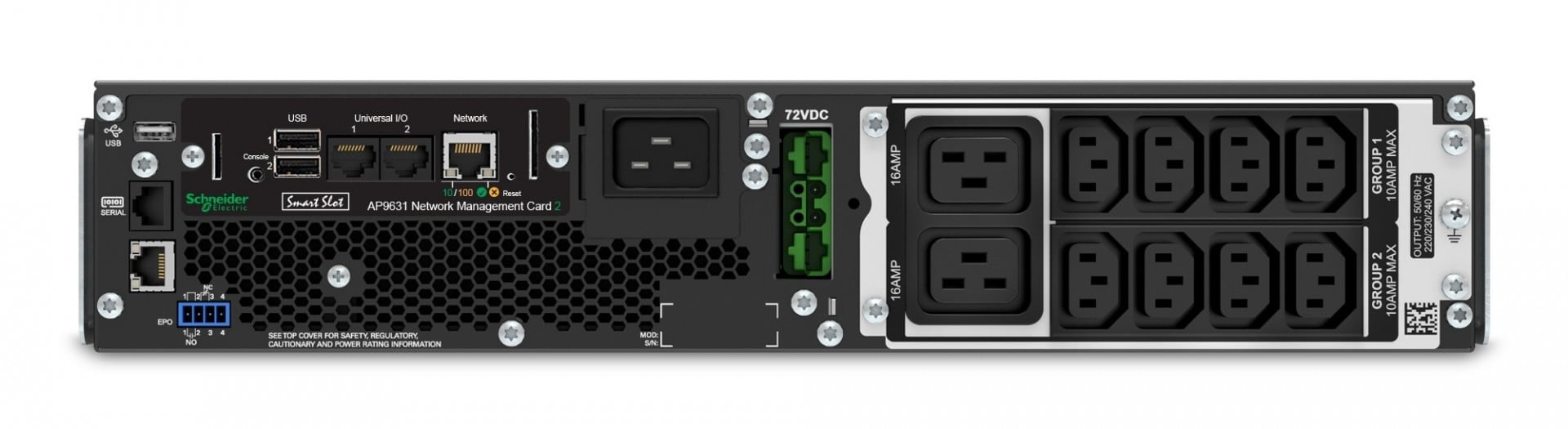 APC BY SCHNEIDER ELECTRIC APC SRT2200RMXLI-NC gruppo di continuità (UPS) Doppia conversione (online) 2,2 kVA 1980 W 12 presa(e) AC - BATTERIE E ALIMENTATORI | TecnoCARE.net Sabaudia, Latina, Terracina, San Felice Circeo e Pontinia