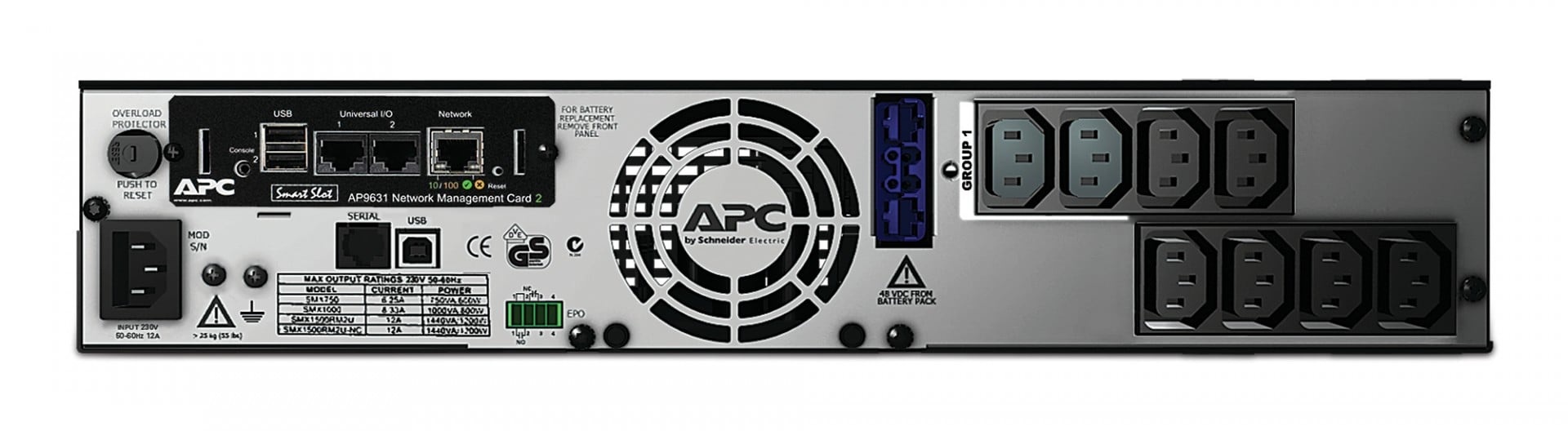 APC BY SCHNEIDER ELECTRIC APC SMX750INC gruppo di continuità (UPS) A linea interattiva 0,75 kVA 600 W 10 presa(e) AC - BATTERIE E ALIMENTATORI | TecnoCARE.net Sabaudia, Latina, Terracina, San Felice Circeo e Pontinia