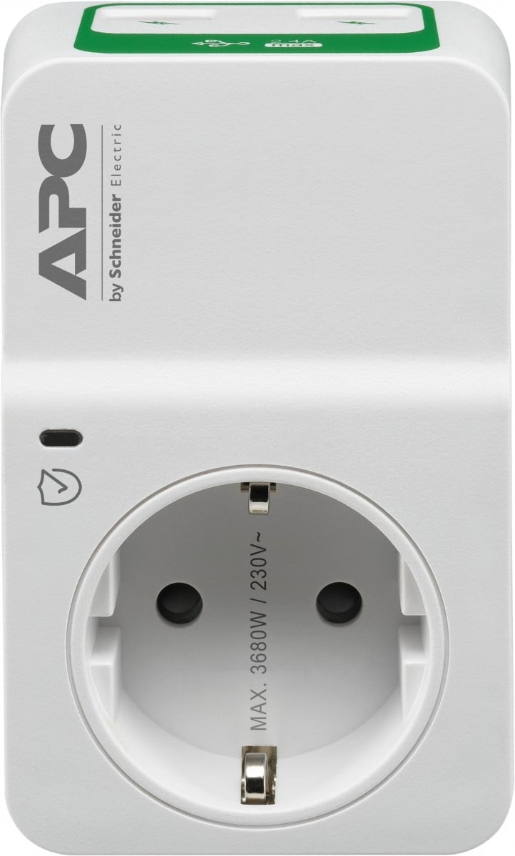 APC BY SCHNEIDER ELECTRIC APC PM1WU2-GR protezione da sovraccarico Bianco 1 presa(e) AC 230 V - PROTEZIONE CIRCUITI | TecnoCARE.net Sabaudia, Latina, Terracina, San Felice Circeo e Pontinia