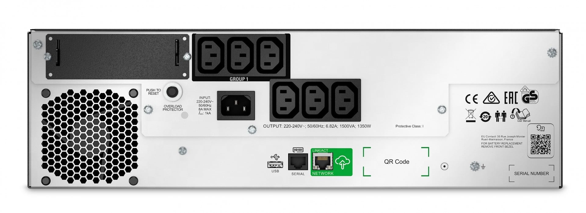 APC BY SCHNEIDER ELECTRIC APC SMTL1500RMI3UC gruppo di continuità (UPS) A linea interattiva 1,5 kVA 1350 W 6 presa(e) AC - BATTERIE E ALIMENTATORI | TecnoCARE.net Sabaudia, Latina, Terracina, San Felice Circeo e Pontinia