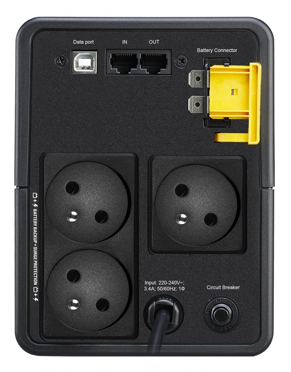 APC BY SCHNEIDER ELECTRIC APC BX750MI-FR gruppo di continuità (UPS) A linea interattiva 0,75 kVA 410 W 3 presa(e) AC - BATTERIE E ALIMENTATORI | TecnoCARE.net Sabaudia, Latina, Terracina, San Felice Circeo e Pontinia