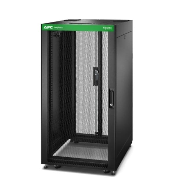 APC Easy Rack 600mm/24U/800mm, con tetto, pannello laterale, ruote, piedi e 4 supporti, senza fondo, nero - COMPONENTI | TecnoCARE.net Sabaudia, Latina, Terracina, San Felice Circeo e Pontinia