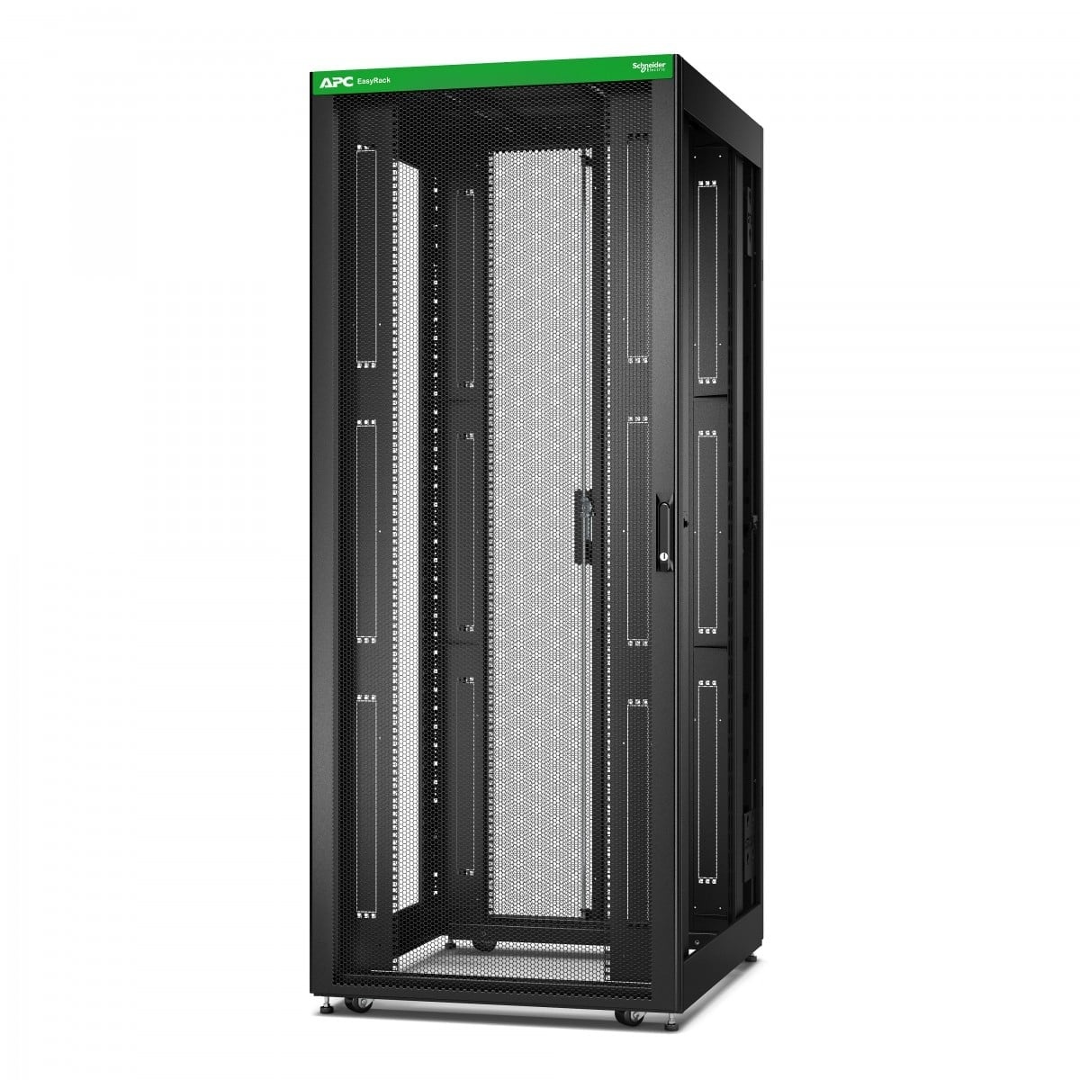 APC BY SCHNEIDER ELECTRIC Easy Rack 800mm/42U/1000mm, con tetto, ruote, piedi e 4 supporti, senza pannelli laterali, nero - COMPONENTI | TecnoCARE.net Sabaudia, Latina, Terracina, San Felice Circeo e Pontinia