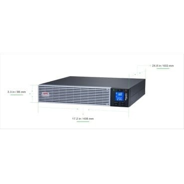 APC BY SCHNEIDER ELECTRIC APC Easy UPS On-Line Li-Ion SRVL RT 3000VA 230V, con kit di montaggio - BATTERIE E ALIMENTATORI | TecnoCARE.net Sabaudia, Latina, Terracina, San Felice Circeo e Pontinia