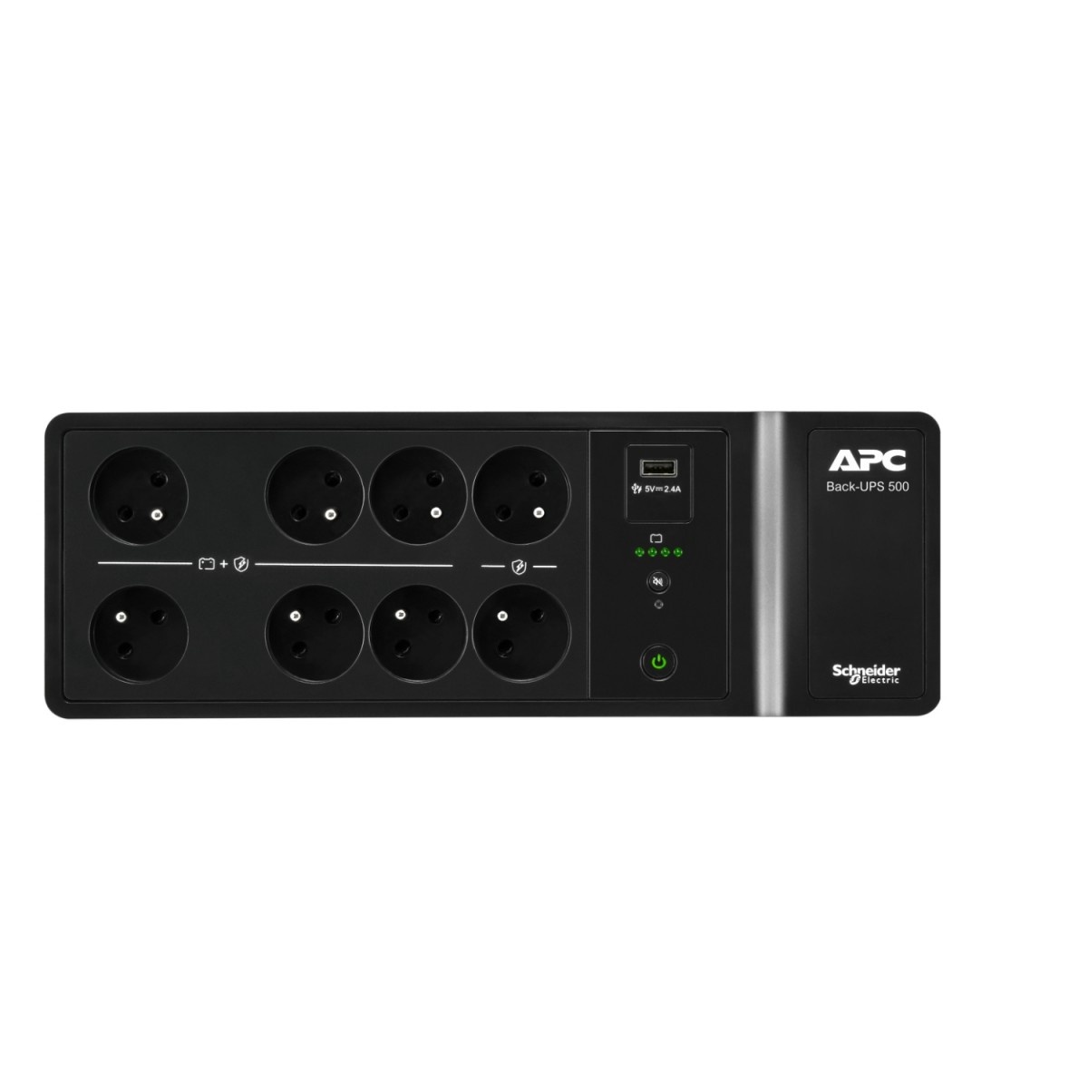 APC BY SCHNEIDER ELECTRIC APC BE500G2-FR gruppo di continuità (UPS) Standby (Offline) 0,5 kVA 300 W 8 presa(e) AC - BATTERIE E ALIMENTATORI | TecnoCARE.net Sabaudia, Latina, Terracina, San Felice Circeo e Pontinia