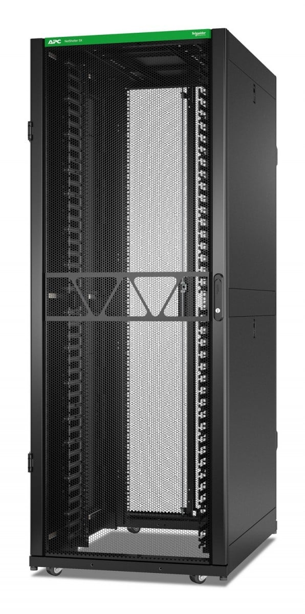 APC BY SCHNEIDER ELECTRIC APC NetShelter SX Infrastruttura di Rete Gen2, 42U, 1991Hx750Wx1070Dmm, con gestori di cavi verticali, Nero - COMPONENTI | TecnoCARE.net Sabaudia, Latina, Terracina, San Felice Circeo e Pontinia