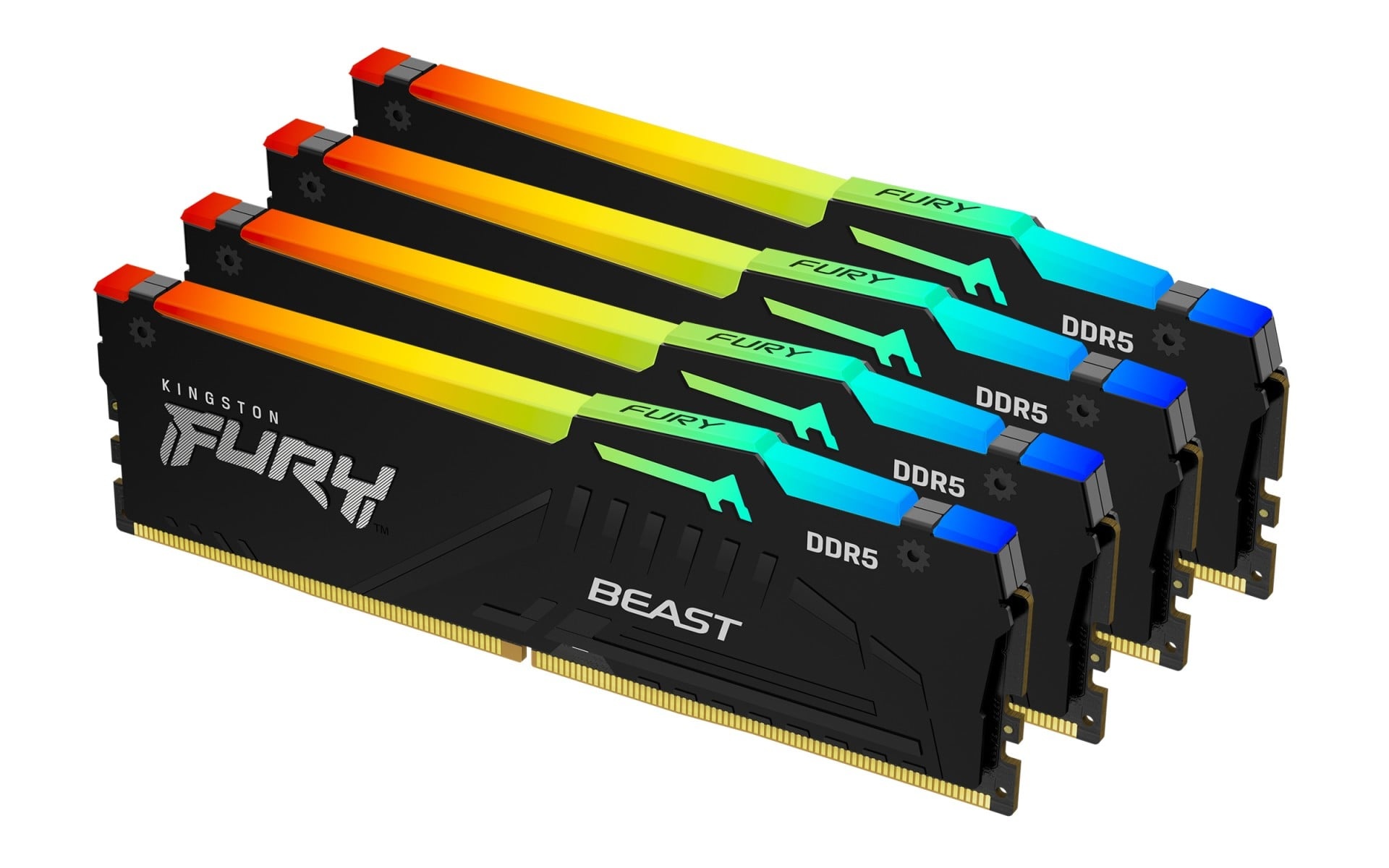 KINGSTON Kingston Technology FURY Beast 128GB 5600MT/s DDR5 CL40 DIMM (Kit di 4) RGB XMP - COMPONENTI | TecnoCARE.net Sabaudia, Latina, Terracina, San Felice Circeo e Pontinia