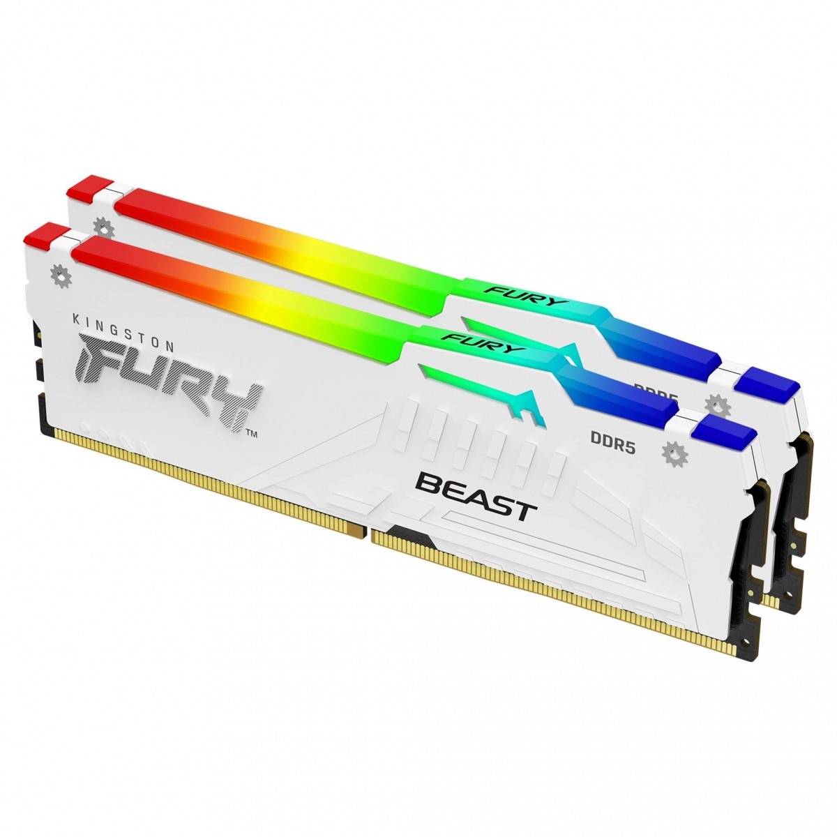 KINGSTON Kingston Technology FURY Beast 64GB 6400MT/s DDR5 CL32 DIMM (Kit di 2) Bianco RGB EXPO - COMPONENTI | TecnoCARE.net Sabaudia, Latina, Terracina, San Felice Circeo e Pontinia