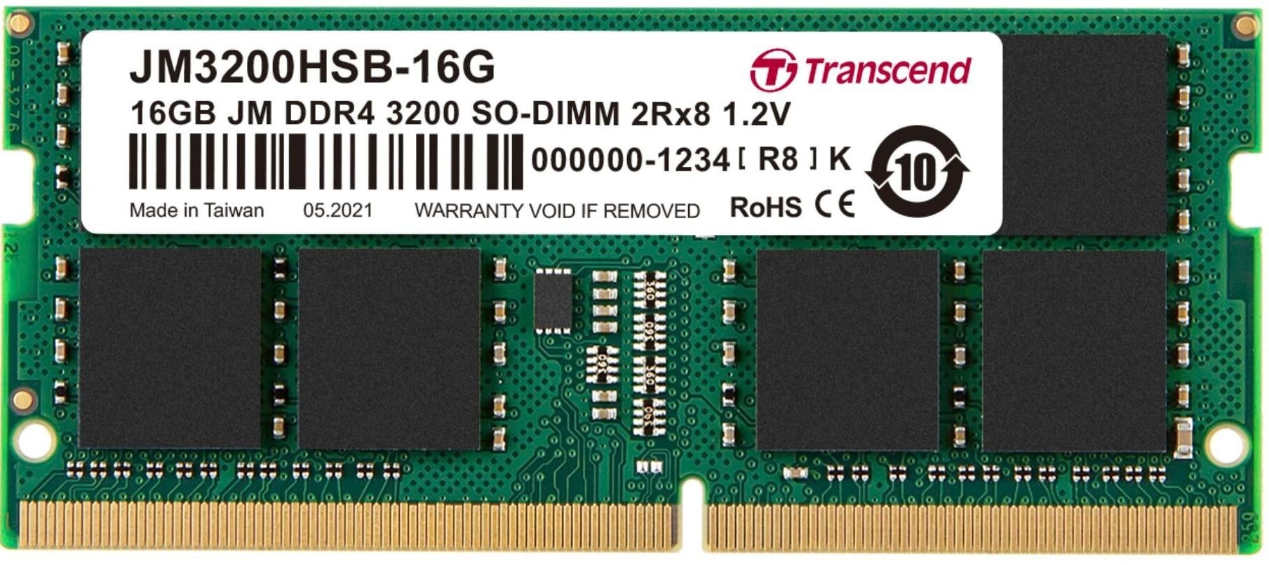 TRANSCEND Transcend JetRam JM3200HSB-16G memoria 16 GB DDR4 260-pin SO-DIMM - COMPONENTI | TecnoCARE.net Sabaudia, Latina, Terracina, San Felice Circeo e Pontinia