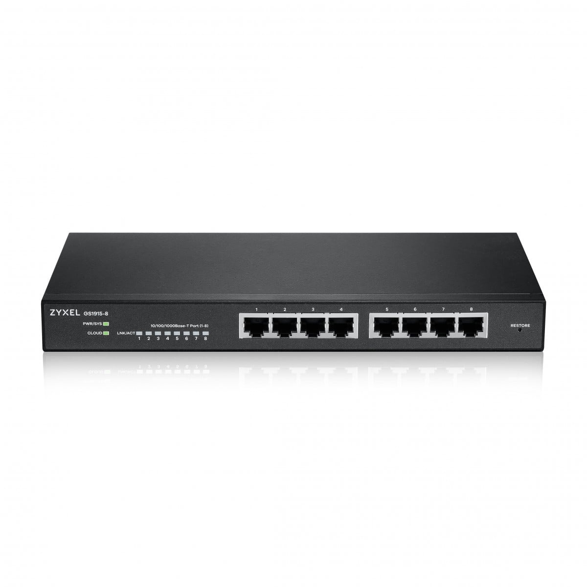 ZYXEL Zyxel GS1915-8 Gestito L2 Gigabit Ethernet (10/100/1000) Nero - RETI | TecnoCARE.net Sabaudia, Latina, Terracina, San Felice Circeo e Pontinia