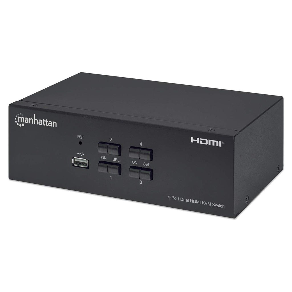 MANHATTAN Manhattan 153539 Switch KVM 4/1 USB HDMI 4K - TASTIERE E CONTROLLER | TecnoCARE.net Sabaudia, Latina, Terracina, San Felice Circeo e Pontinia
