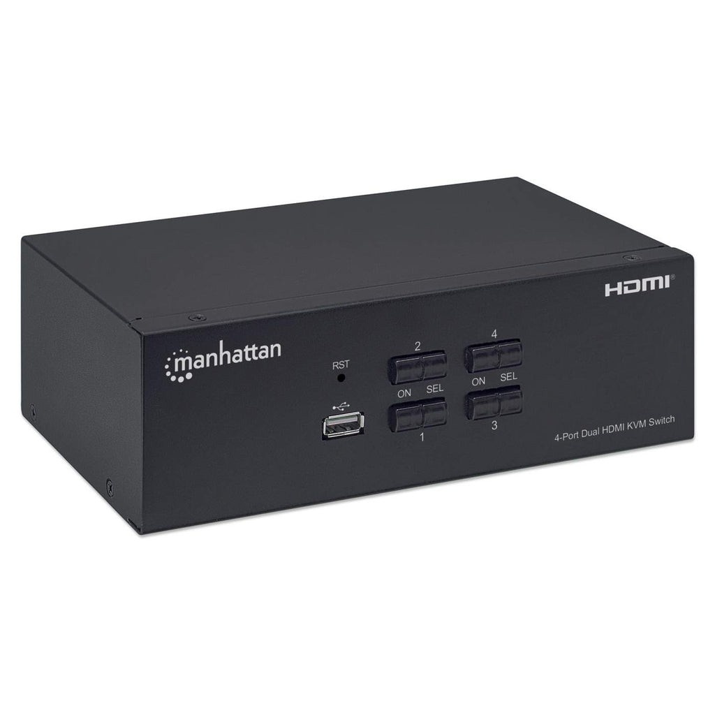 MANHATTAN Manhattan 153539 Switch KVM 4/1 USB HDMI 4K - TASTIERE E CONTROLLER | TecnoCARE.net Sabaudia, Latina, Terracina, San Felice Circeo e Pontinia