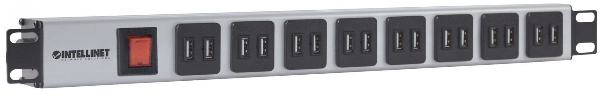 INTELLINET Intellinet 164580 unità di distribuzione dell'energia (PDU) 1U Blu, Grigio - BATTERIE E ALIMENTATORI | TecnoCARE.net Sabaudia, Latina, Terracina, San Felice Circeo e Pontinia