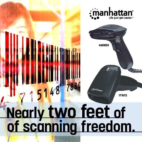 MANHATTAN Manhattan 177672 Scanner di codici a barre USB CCD a lungo raggio - PC | TecnoCARE.net Sabaudia, Latina, Terracina, San Felice Circeo e Pontinia