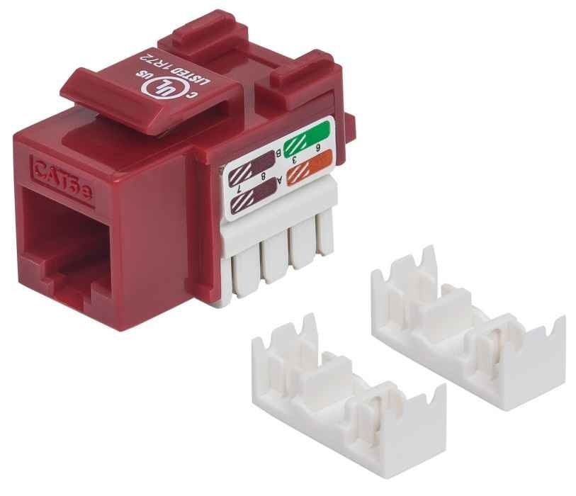 INTELLINET Intellinet 210478 Modulo keystone C5 UTP rosso - DISPOSITIVI E ACCESSORI DI CABLAGGIO | TecnoCARE.net Sabaudia, Latina, Terracina, San Felice Circeo e Pontinia