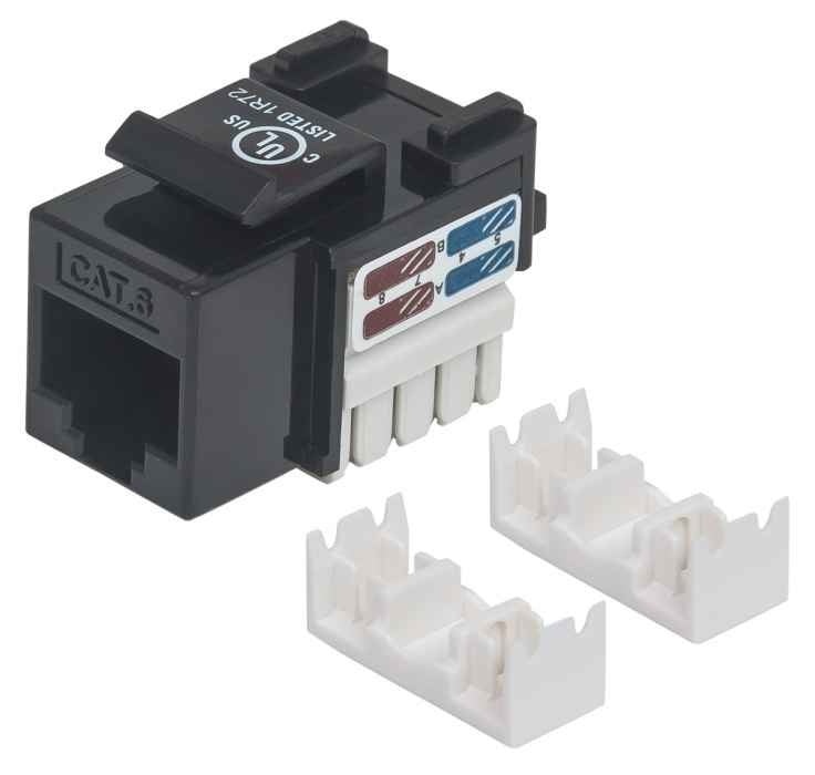 INTELLINET Intellinet 210720 Modulo keystone C6 UTP nero - DISPOSITIVI E ACCESSORI DI CABLAGGIO | TecnoCARE.net Sabaudia, Latina, Terracina, San Felice Circeo e Pontinia