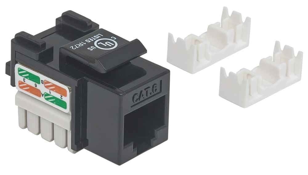 INTELLINET Intellinet 210720 Modulo keystone C6 UTP nero - DISPOSITIVI E ACCESSORI DI CABLAGGIO | TecnoCARE.net Sabaudia, Latina, Terracina, San Felice Circeo e Pontinia
