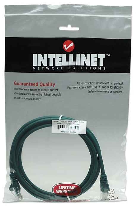 INTELLINET Intellinet RJ-45 M/M, 1m cavo di rete Verde Cat5e U/UTP (UTP) - CAVI PER COMPUTER E PERIFERICHE | TecnoCARE.net Sabaudia, Latina, Terracina, San Felice Circeo e Pontinia