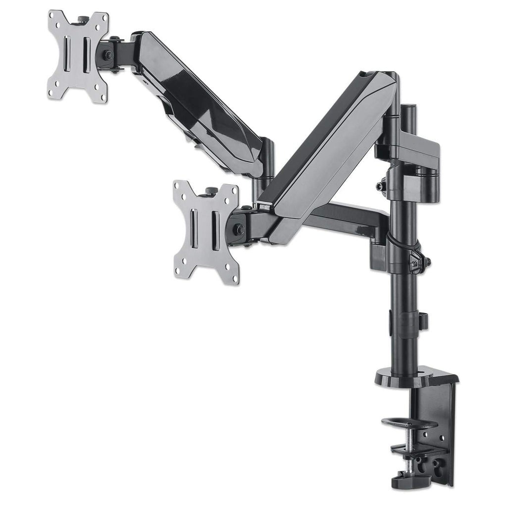 MANHATTAN Manhattan 461597 Braccio di montaggio per scrivania 2x LCD a molla a gas - ACCESSORI ED ELEMENTI PER APPARECCHIATURA AUDIO | TecnoCARE.net Sabaudia, Latina, Terracina, San Felice Circeo e Pontinia