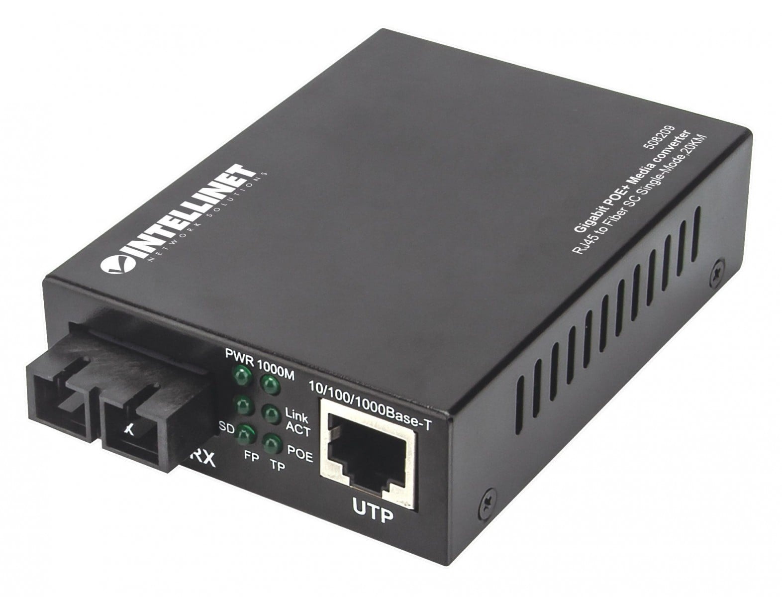 INTELLINET Intellinet 508209 convertitore multimediale di rete 1000 Mbit/s 1310 nm Modalità singola Nero - RETI | TecnoCARE.net Sabaudia, Latina, Terracina, San Felice Circeo e Pontinia
