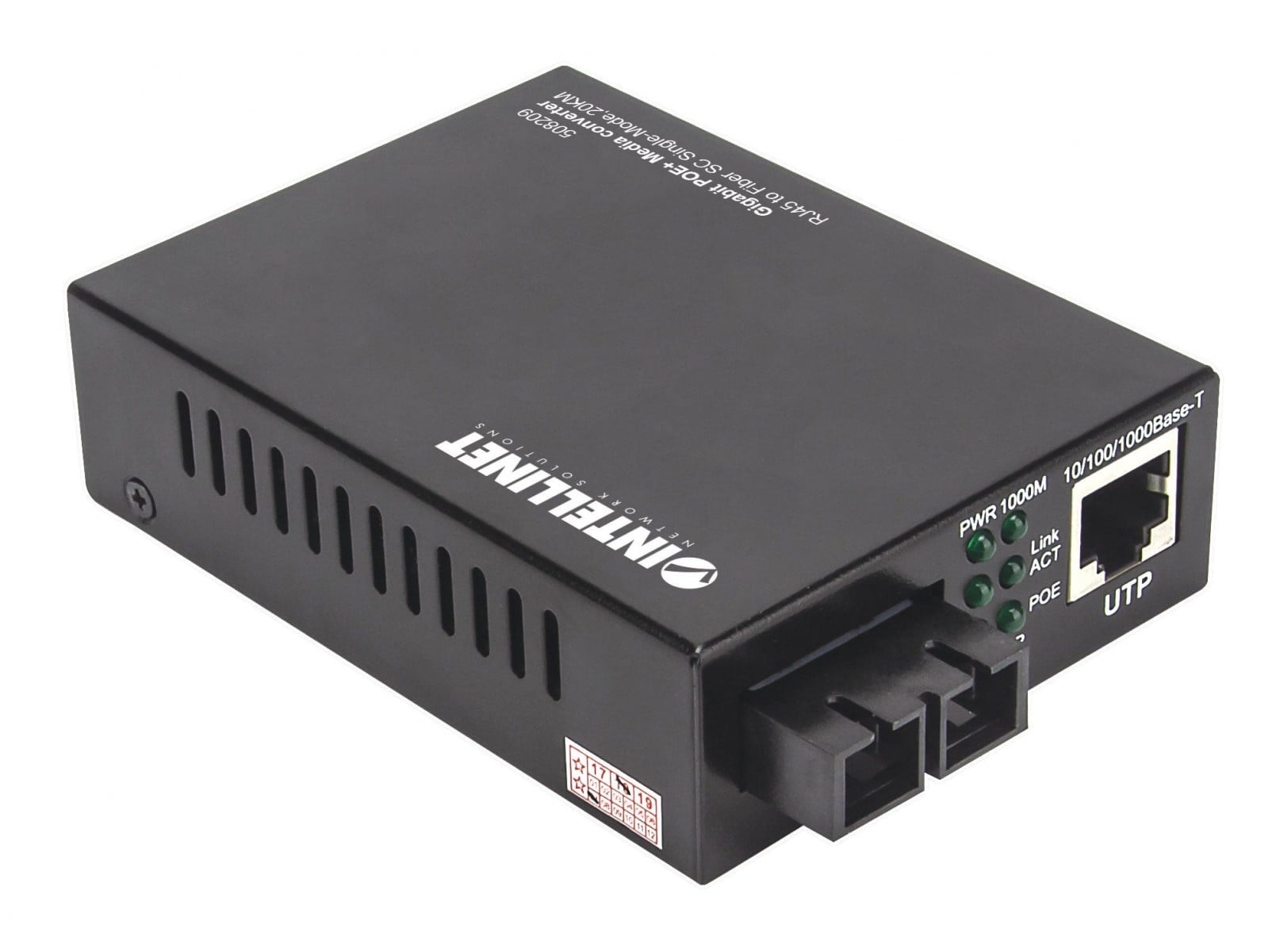 INTELLINET Intellinet 508209 convertitore multimediale di rete 1000 Mbit/s 1310 nm Modalità singola Nero - RETI | TecnoCARE.net Sabaudia, Latina, Terracina, San Felice Circeo e Pontinia