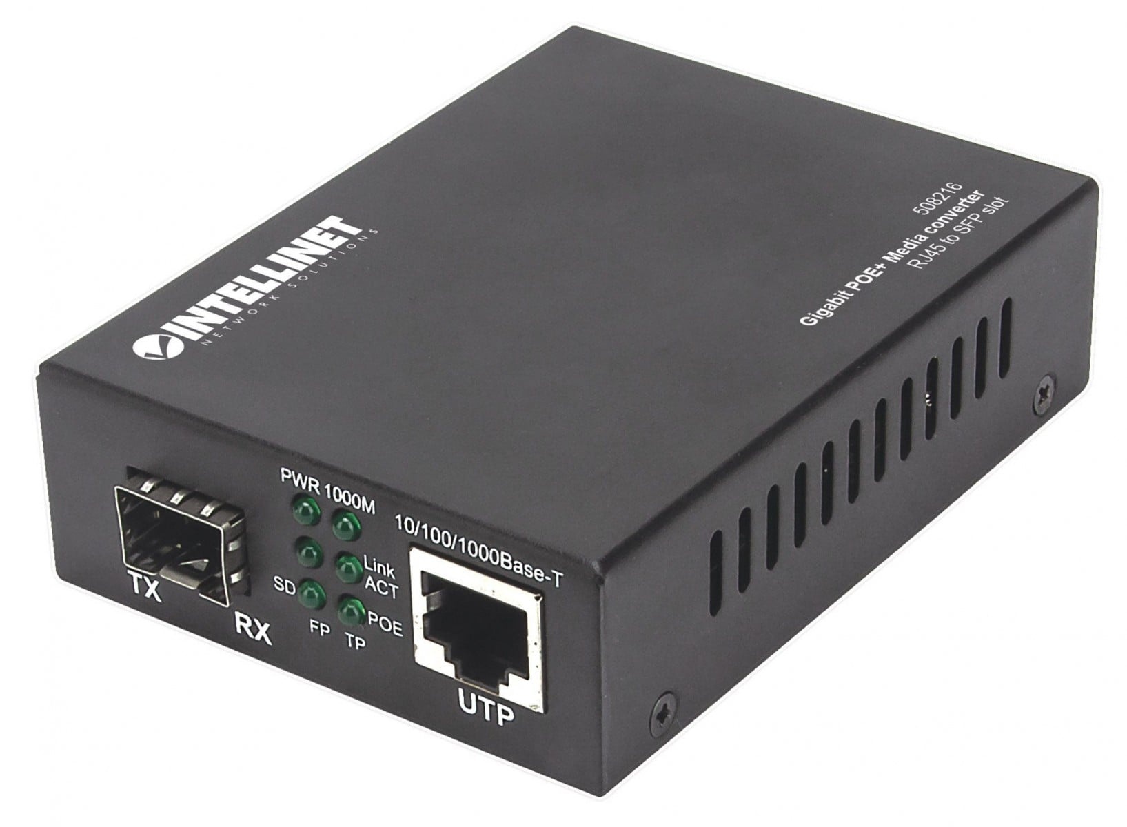 INTELLINET Intellinet 508216 convertitore multimediale di rete 1000 Mbit/s Nero - RETI | TecnoCARE.net Sabaudia, Latina, Terracina, San Felice Circeo e Pontinia