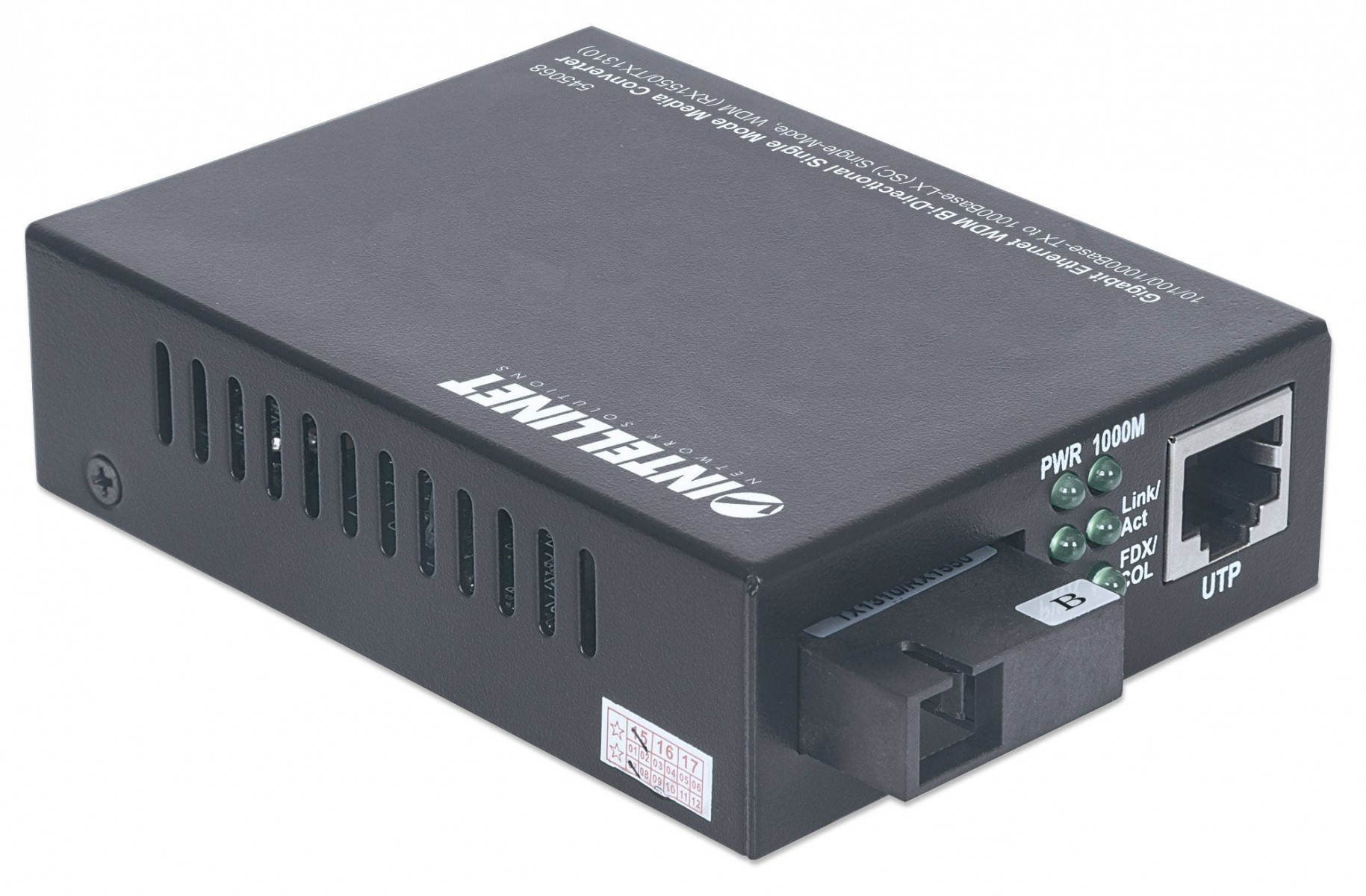 INTELLINET Intellinet 545068 convertitore multimediale di rete 1000 Mbit/s Modalità singola Nero - RETI | TecnoCARE.net Sabaudia, Latina, Terracina, San Felice Circeo e Pontinia