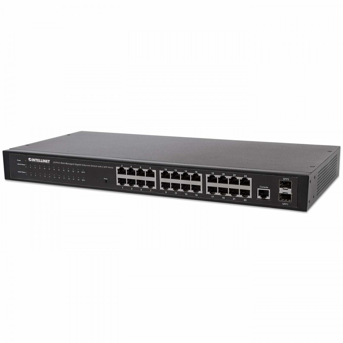 INTELLINET Intellinet 560917 switch di rete Gestito Gigabit Ethernet (10/100/1000) 1U Nero - RETI | TecnoCARE.net Sabaudia, Latina, Terracina, San Felice Circeo e Pontinia