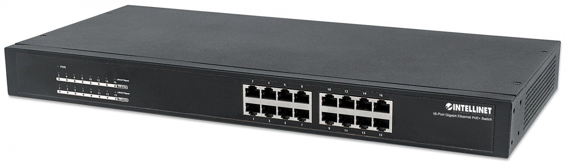 INTELLINET Intellinet 560993 switch di rete Non gestito L2 Gigabit Ethernet (10/100/1000) Supporto Power over Ethernet (PoE) 1U Nero - RETI | TecnoCARE.net Sabaudia, Latina, Terracina, San Felice Circeo e Pontinia