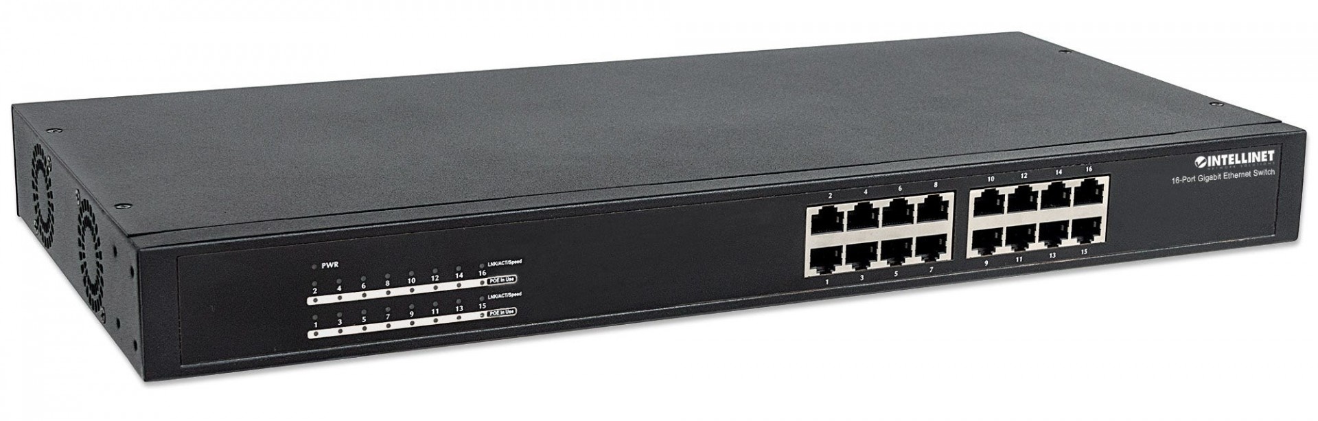 INTELLINET Intellinet 560993 switch di rete Non gestito L2 Gigabit Ethernet (10/100/1000) Supporto Power over Ethernet (PoE) 1U Nero - RETI | TecnoCARE.net Sabaudia, Latina, Terracina, San Felice Circeo e Pontinia