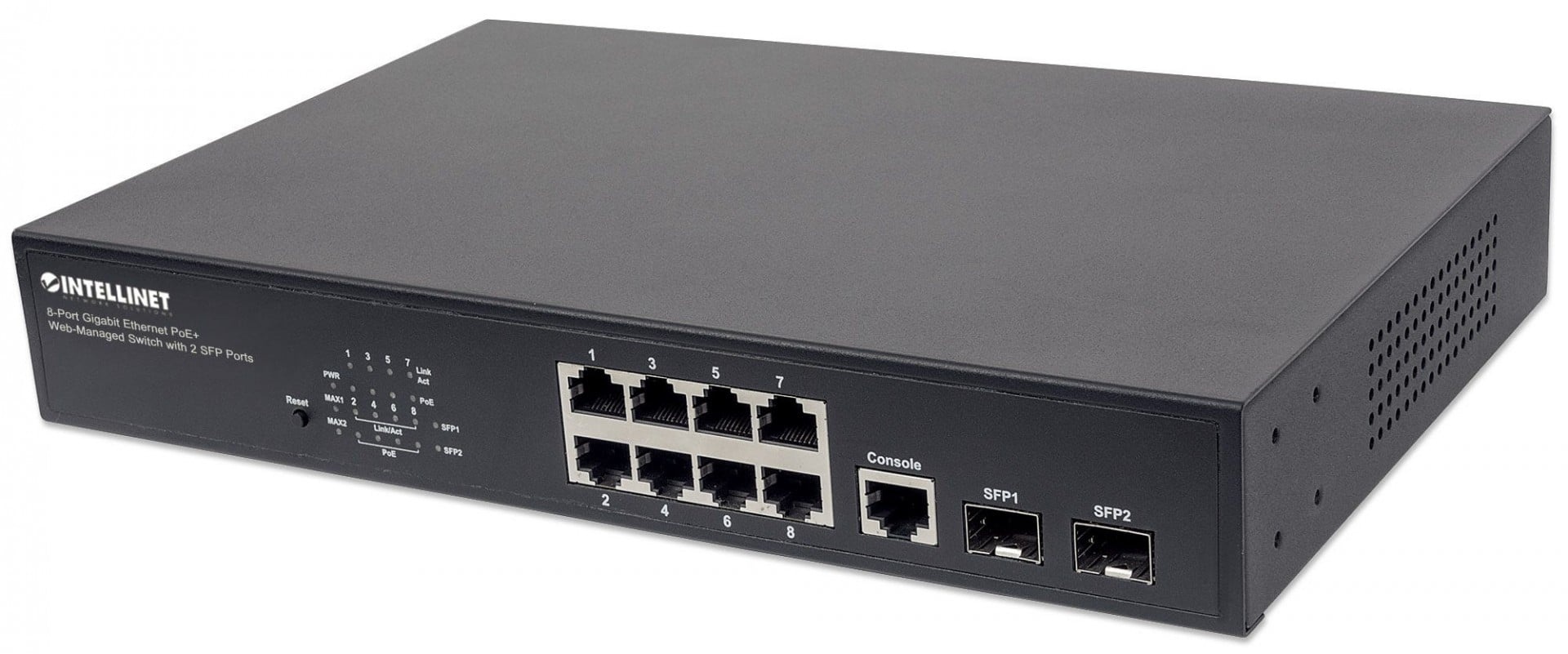 INTELLINET Intellinet 561167 switch di rete Gestito Gigabit Ethernet (10/100/1000) Supporto Power over Ethernet (PoE) Nero - RETI | TecnoCARE.net Sabaudia, Latina, Terracina, San Felice Circeo e Pontinia