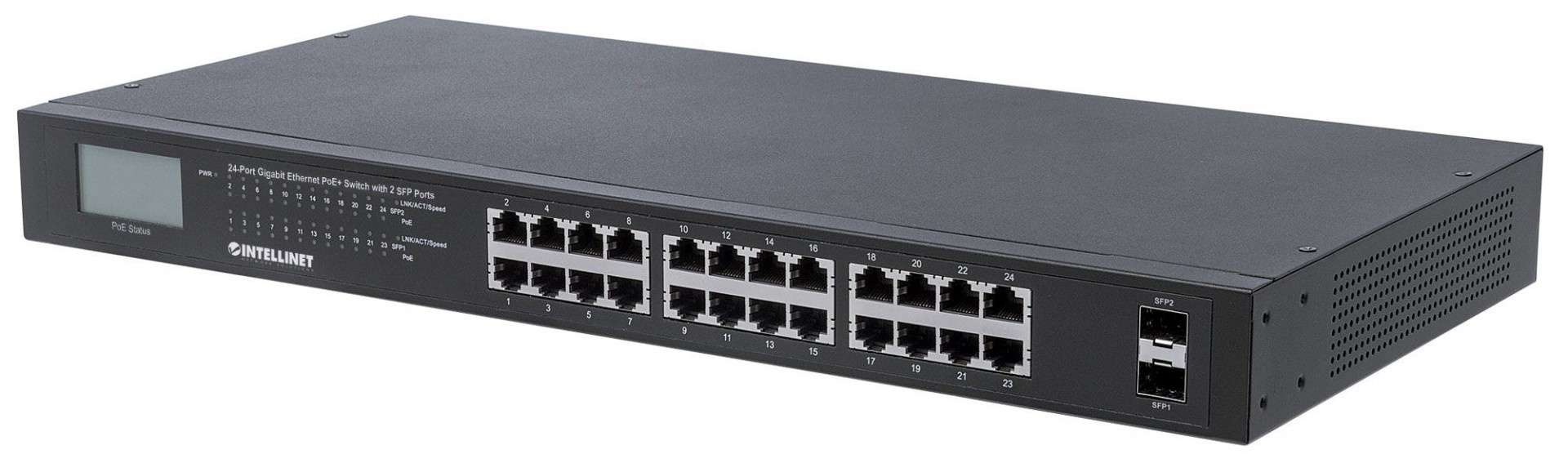 INTELLINET Intellinet 561242 switch di rete Non gestito Gigabit Ethernet (10/100/1000) Supporto Power over Ethernet (PoE) 1U Nero - RETI | TecnoCARE.net Sabaudia, Latina, Terracina, San Felice Circeo e Pontinia