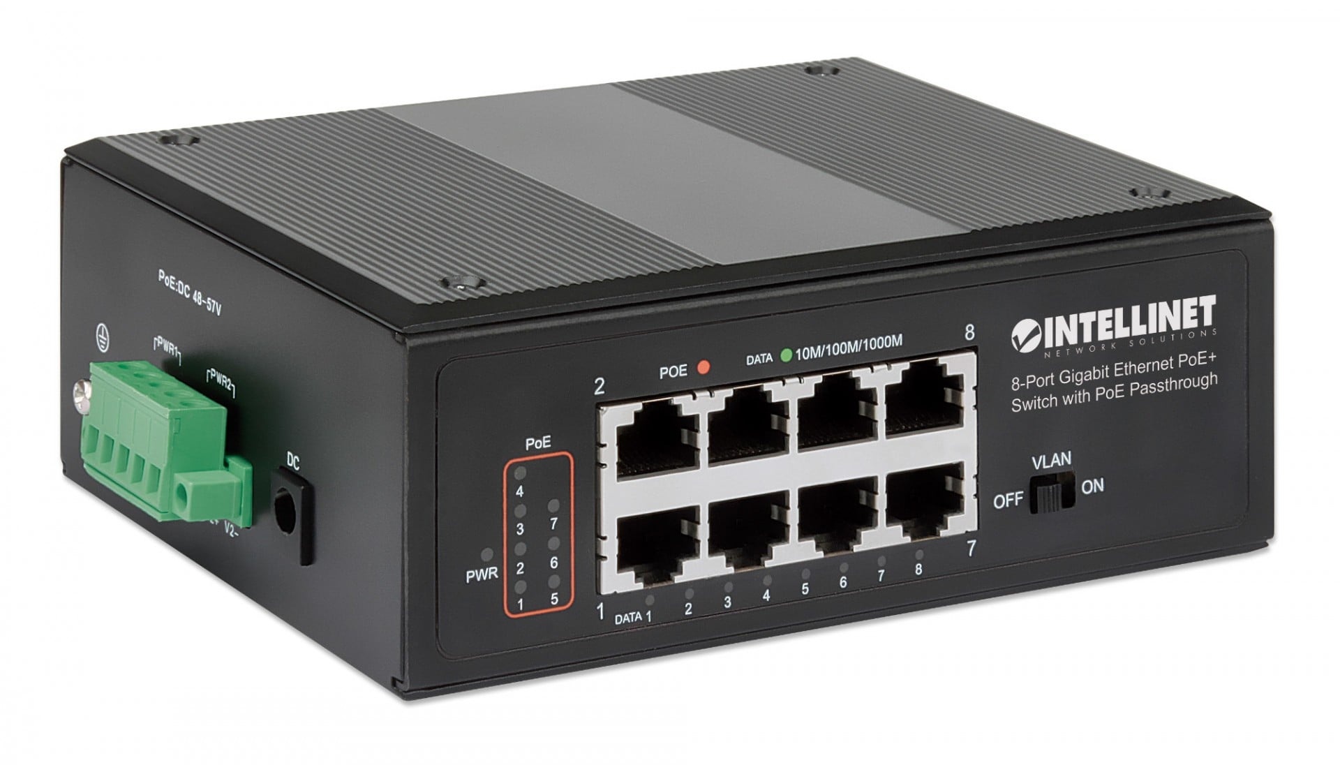 INTELLINET Intellinet 561624 switch di rete Gigabit Ethernet (10/100/1000) Supporto Power over Ethernet (PoE) Nero - RETI | TecnoCARE.net Sabaudia, Latina, Terracina, San Felice Circeo e Pontinia