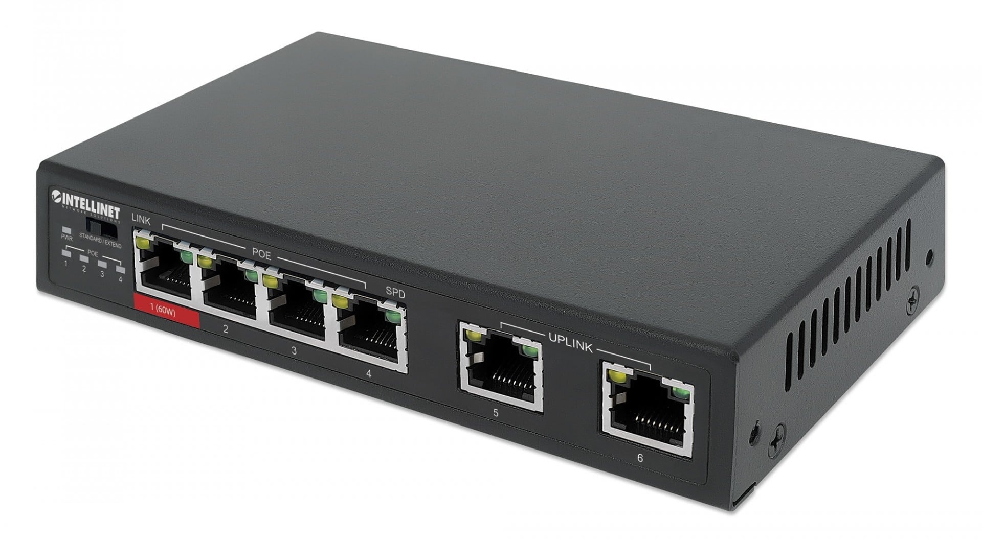INTELLINET Intellinet 561686 switch di rete Fast Ethernet (10/100) Supporto Power over Ethernet (PoE) Nero - RETI | TecnoCARE.net Sabaudia, Latina, Terracina, San Felice Circeo e Pontinia
