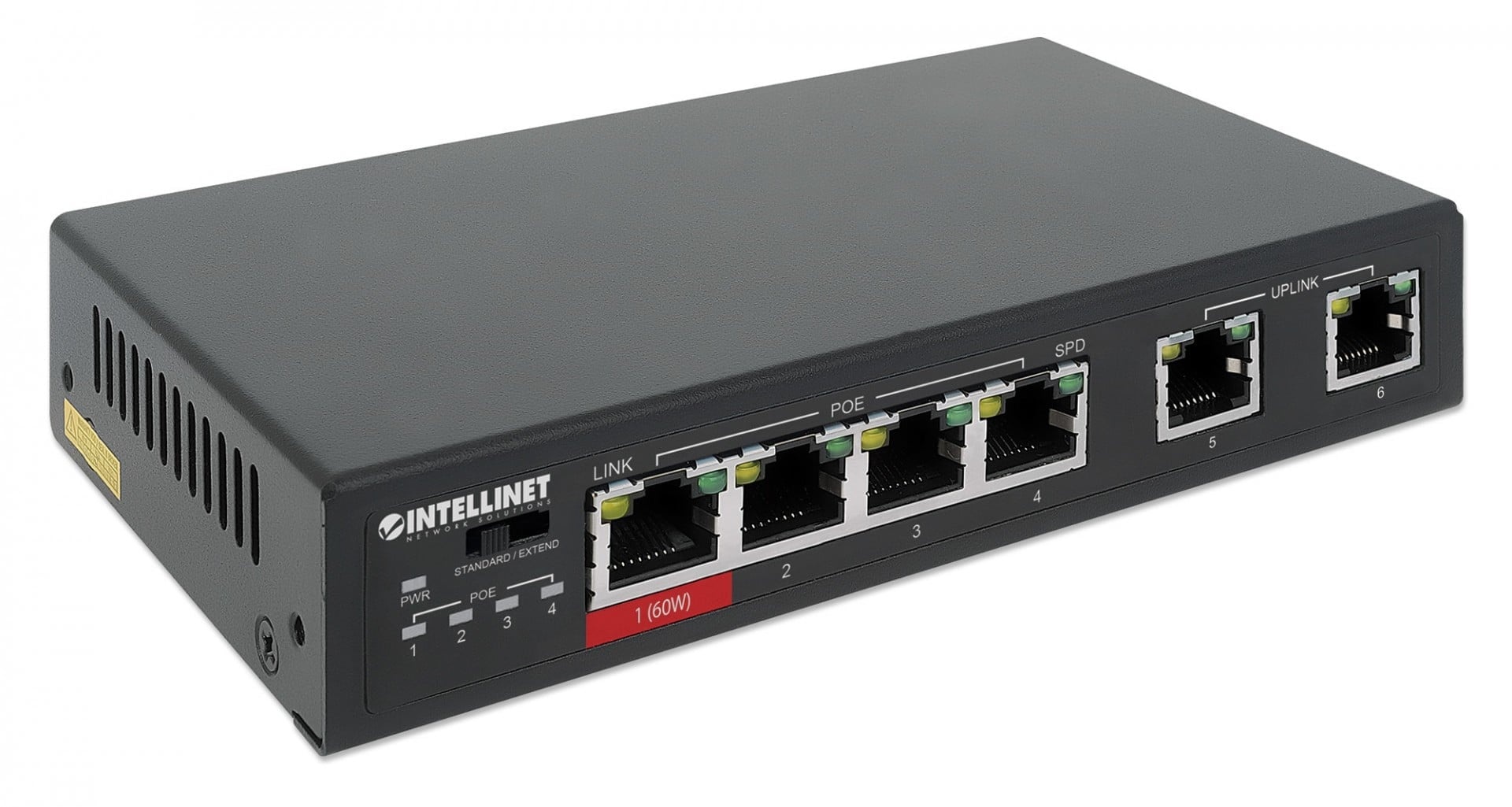 INTELLINET Intellinet 561686 switch di rete Fast Ethernet (10/100) Supporto Power over Ethernet (PoE) Nero - RETI | TecnoCARE.net Sabaudia, Latina, Terracina, San Felice Circeo e Pontinia