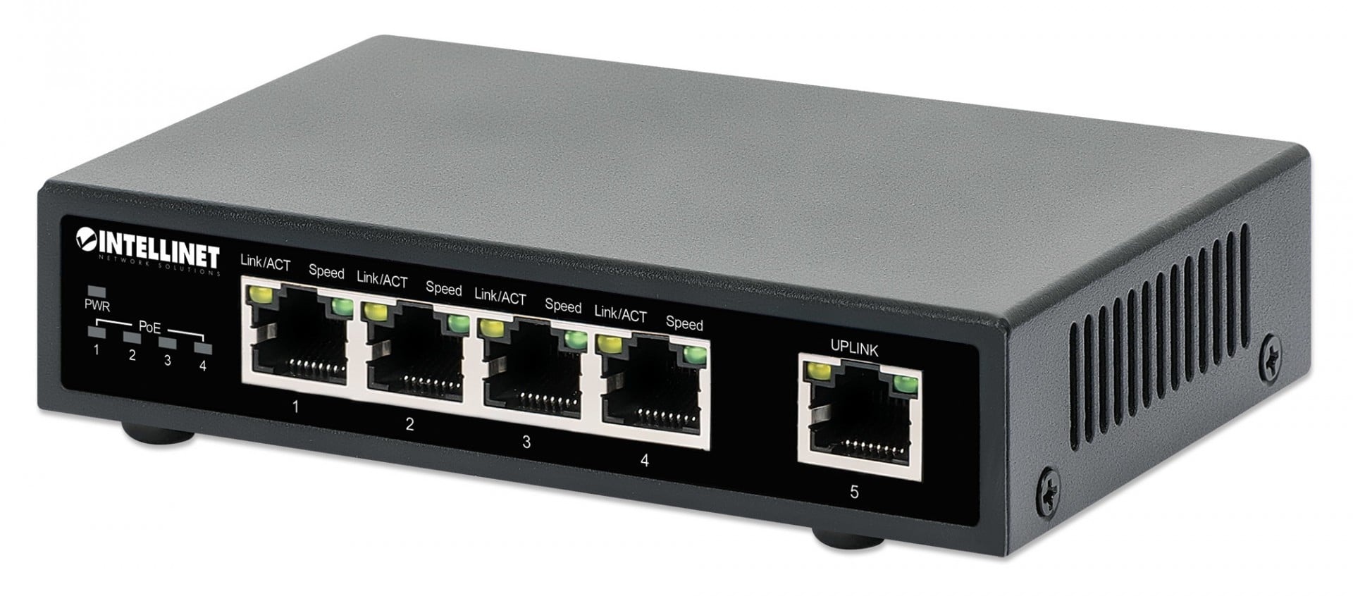INTELLINET Intellinet 561839 switch di rete Gigabit Ethernet (10/100/1000) Supporto Power over Ethernet (PoE) Nero - RETI | TecnoCARE.net Sabaudia, Latina, Terracina, San Felice Circeo e Pontinia