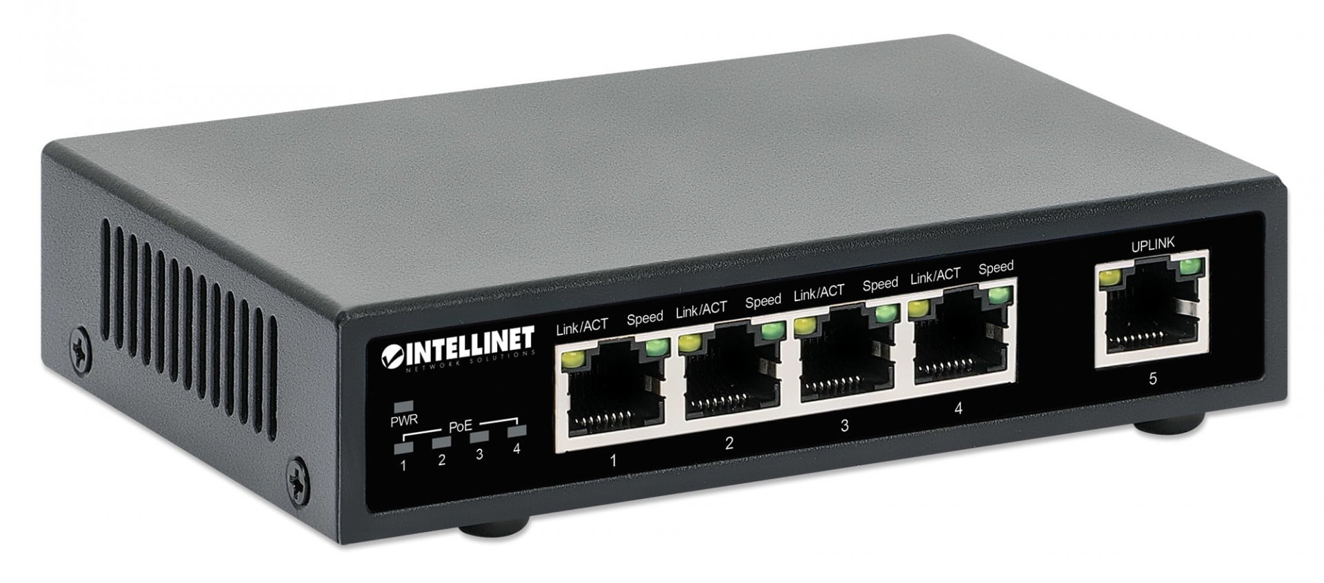 INTELLINET Intellinet 561839 switch di rete Gigabit Ethernet (10/100/1000) Supporto Power over Ethernet (PoE) Nero - RETI | TecnoCARE.net Sabaudia, Latina, Terracina, San Felice Circeo e Pontinia